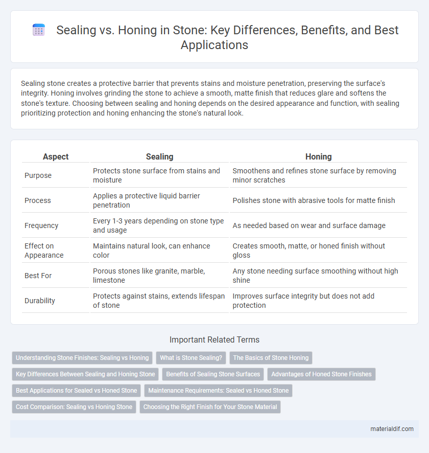Sealing vs. Honing in Stone: Key Differences, Benefits, and Best Applications