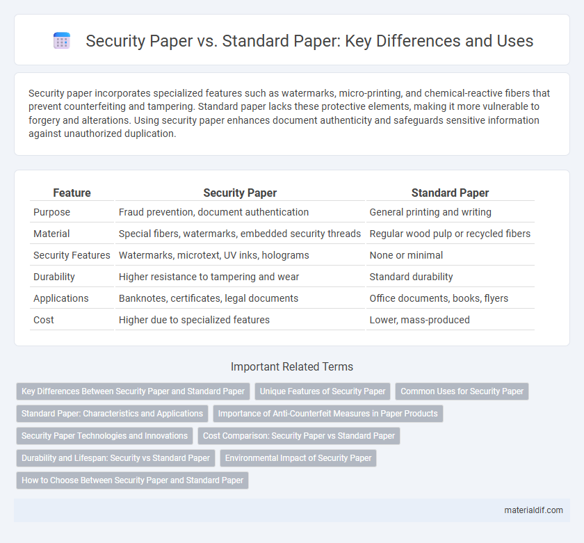 Security Paper vs. Standard Paper: Key Differences and Uses