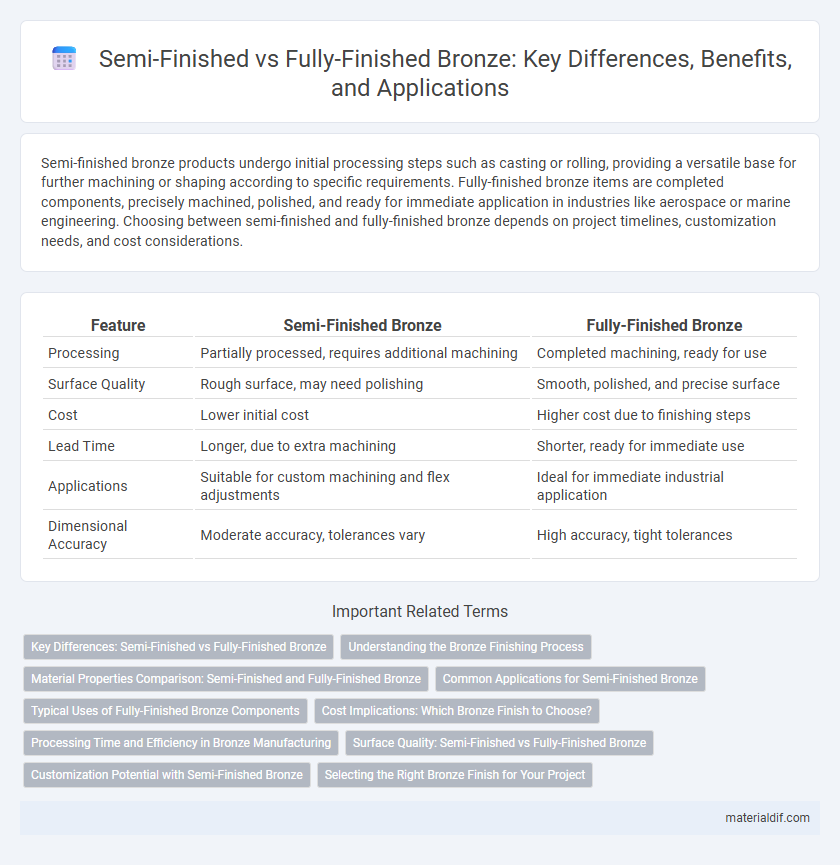 Semi-Finished vs Fully-Finished Bronze: Key Differences, Benefits, and Applications