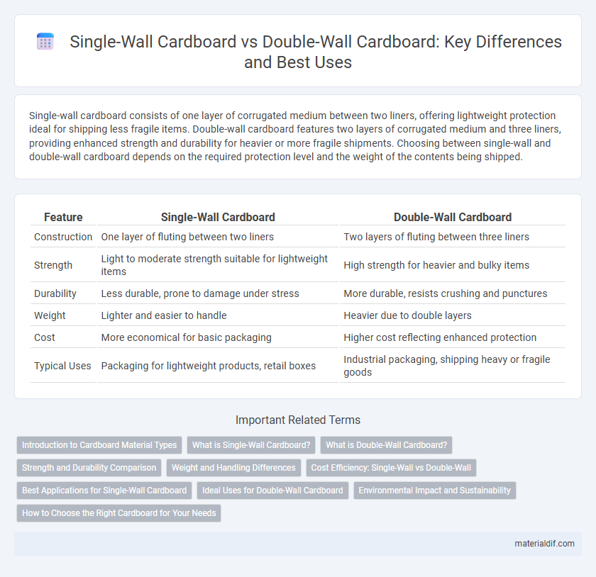 Single-Wall Cardboard vs Double-Wall Cardboard: Key Differences and Best Uses