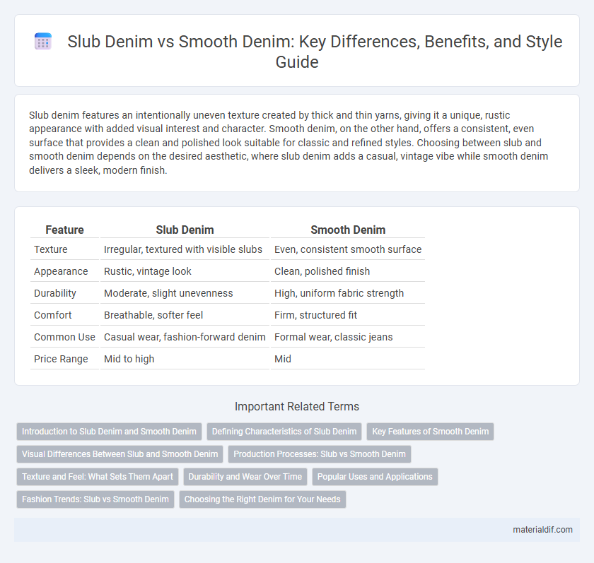 Slub Denim vs Smooth Denim: Key Differences, Benefits, and Style Guide