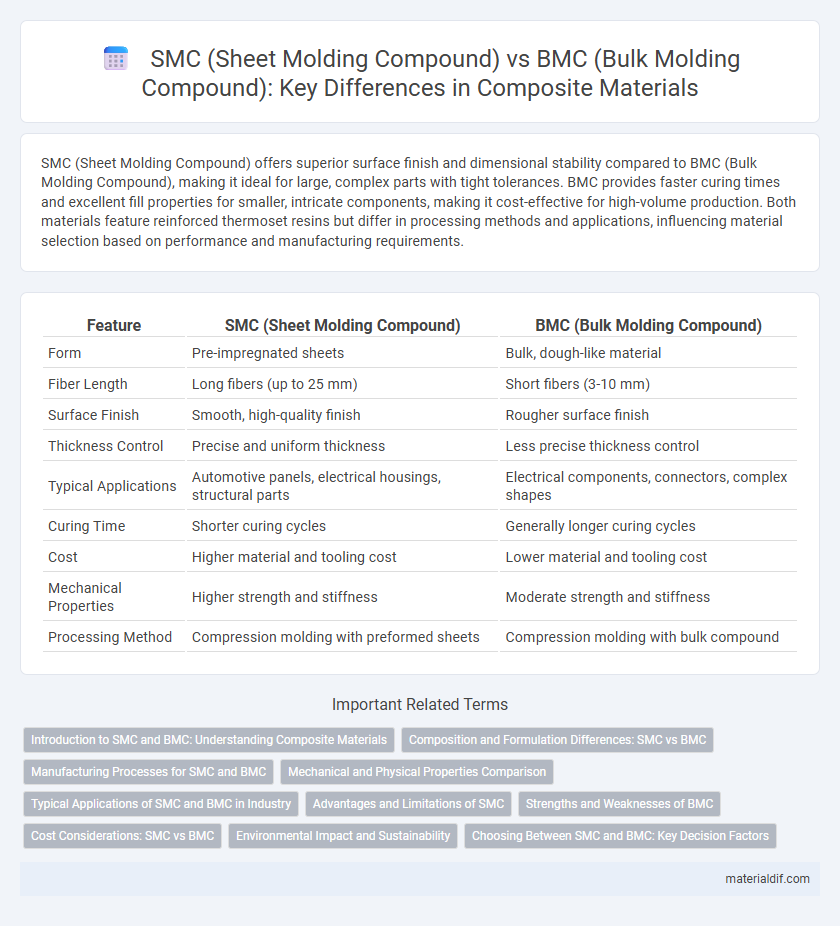 SMC (Sheet Molding Compound) vs BMC (Bulk Molding Compound): Key Differences in Composite Materials