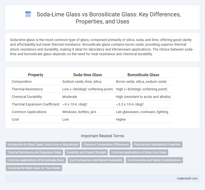 Soda-Lime Glass vs Borosilicate Glass: Key Differences, Properties, and Uses