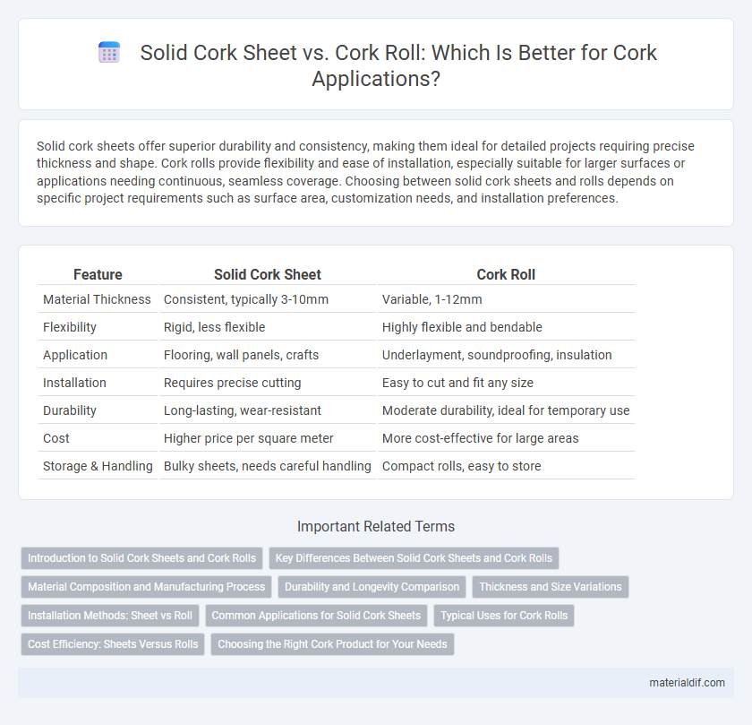 Solid Cork Sheet vs. Cork Roll: Which Is Better for Cork Applications?