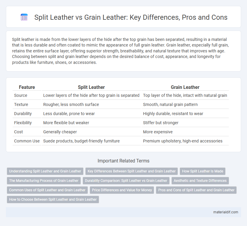 Split Leather vs Grain Leather: Key Differences, Pros and Cons