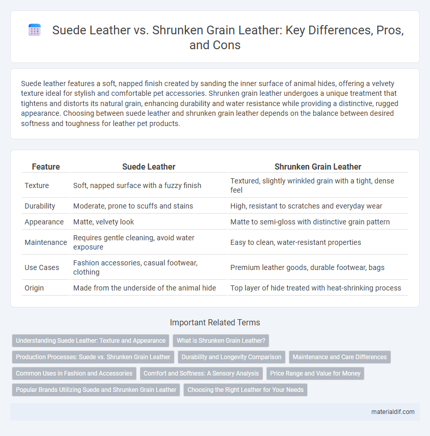 Suede Leather vs. Shrunken Grain Leather: Key Differences, Pros, and Cons