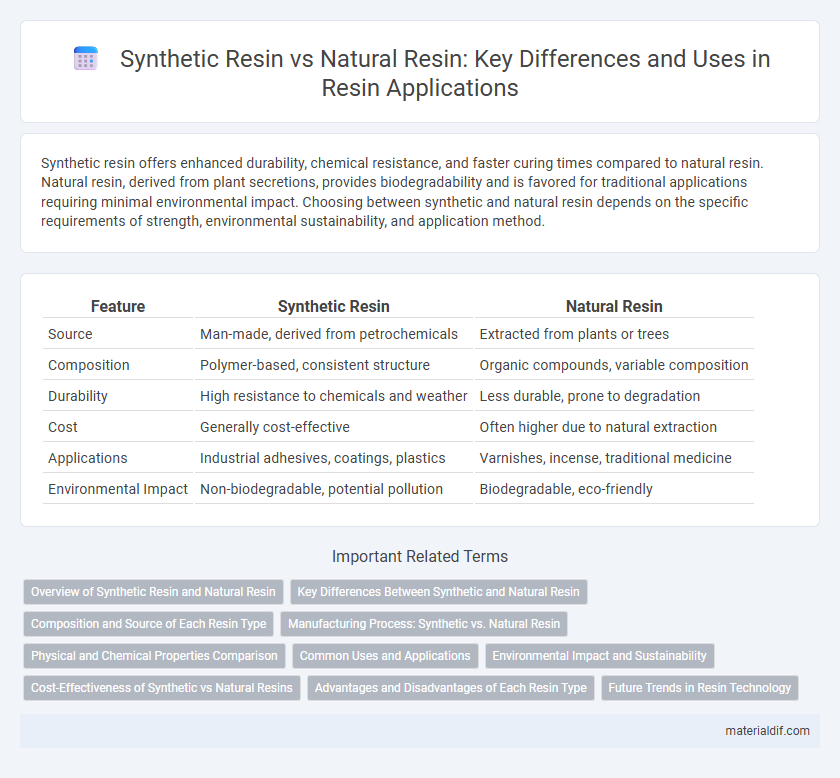 Synthetic Resin vs Natural Resin: Key Differences and Uses in Resin Applications