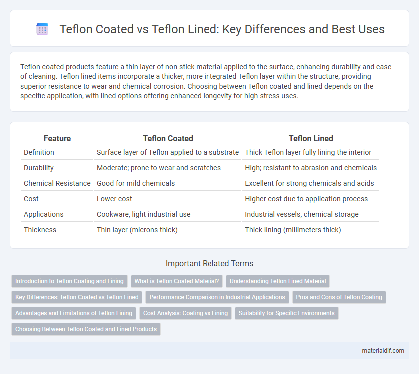 Teflon Coated vs Teflon Lined: Key Differences and Best Uses
