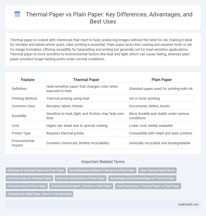Thermal Paper vs Plain Paper: Key Differences, Advantages, and Best Uses