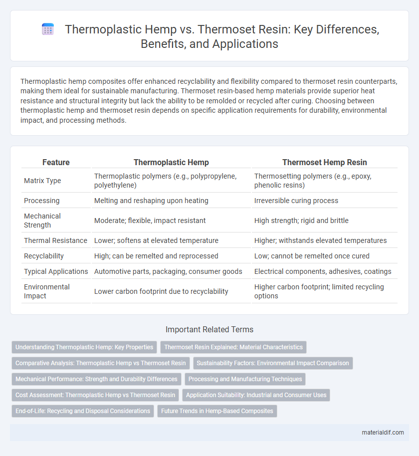 Thermoplastic Hemp vs. Thermoset Resin: Key Differences, Benefits, and Applications