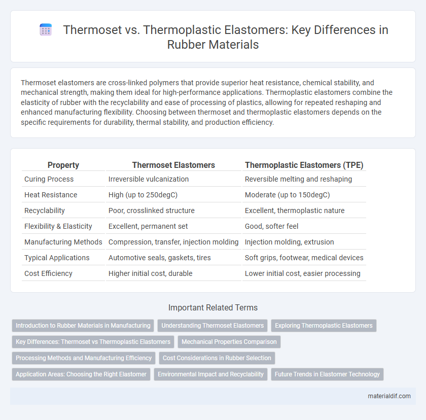 Thermoset vs. Thermoplastic Elastomers: Key Differences in Rubber Materials