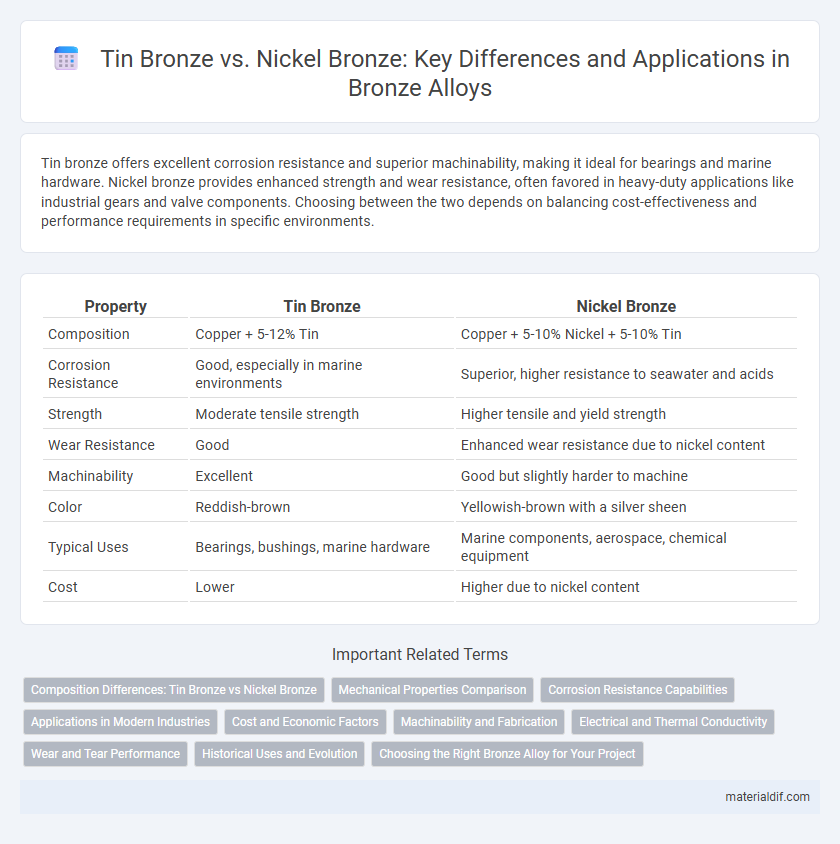 Tin Bronze vs. Nickel Bronze: Key Differences and Applications in Bronze Alloys