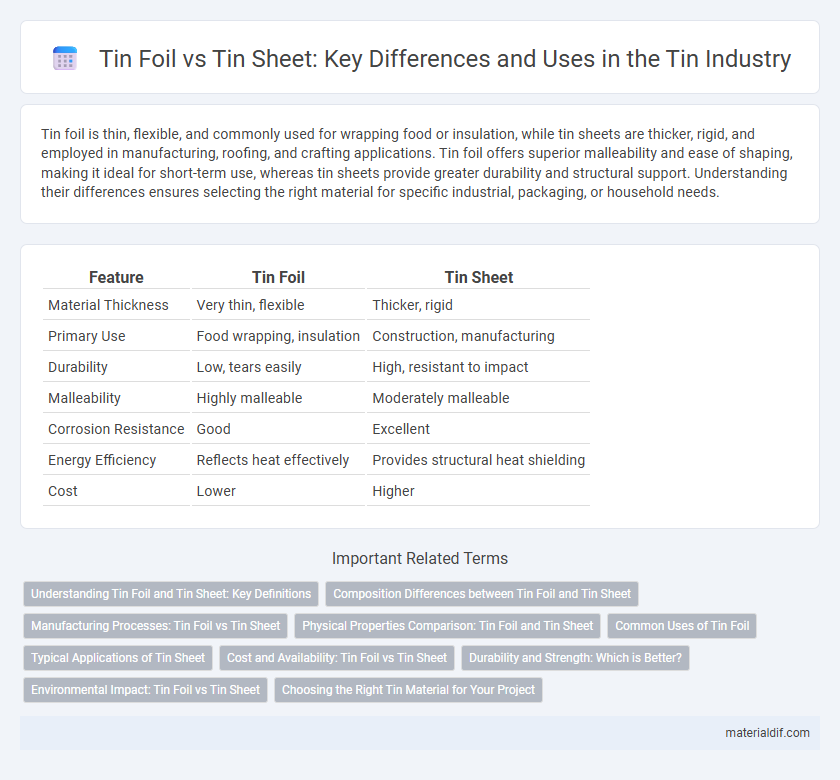 Tin Foil vs Tin Sheet: Key Differences and Uses in the Tin Industry