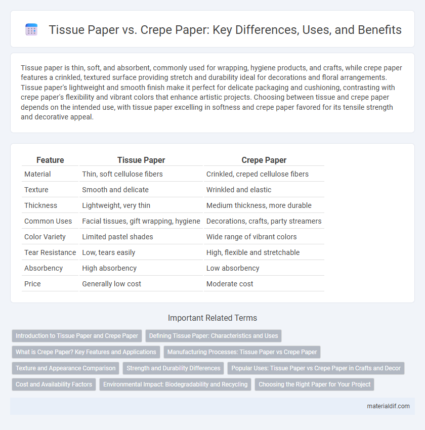 Tissue Paper vs. Crepe Paper: Key Differences, Uses, and Benefits