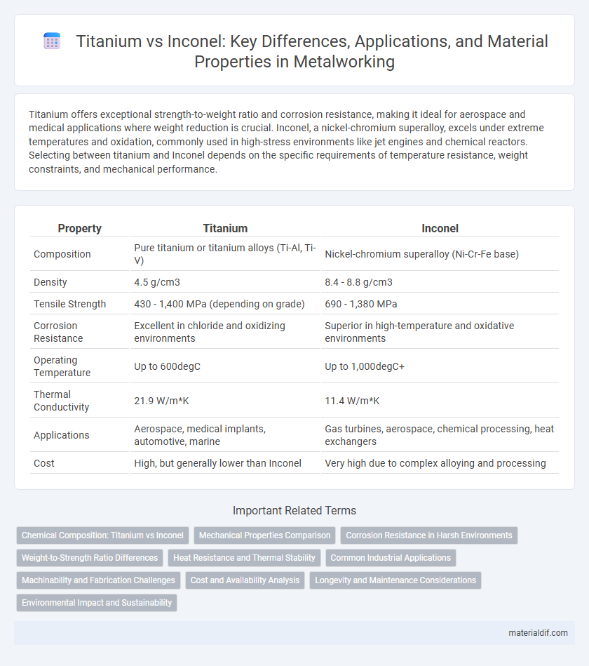 Titanium vs Inconel: Key Differences, Applications, and Material Properties in Metalworking