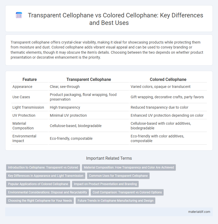 Transparent Cellophane vs Colored Cellophane: Key Differences and Best Uses