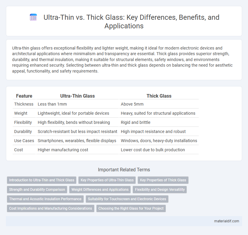 Ultra-Thin vs. Thick Glass: Key Differences, Benefits, and Applications