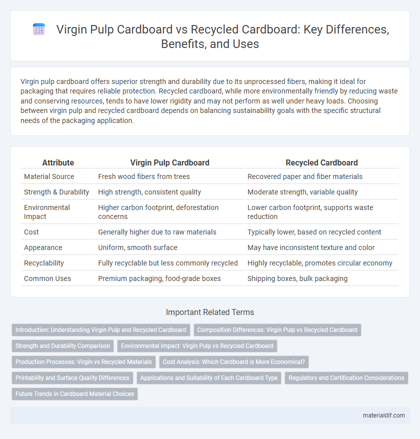 Virgin Pulp Cardboard vs Recycled Cardboard: Key Differences, Benefits, and Uses