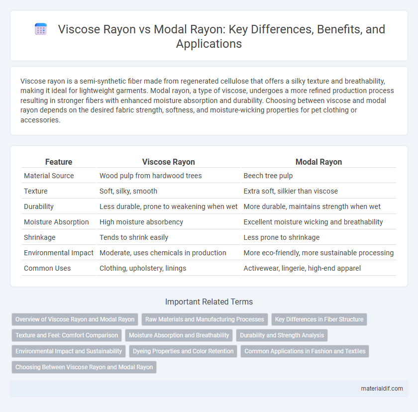 Viscose Rayon vs Modal Rayon: Key Differences, Benefits, and Applications