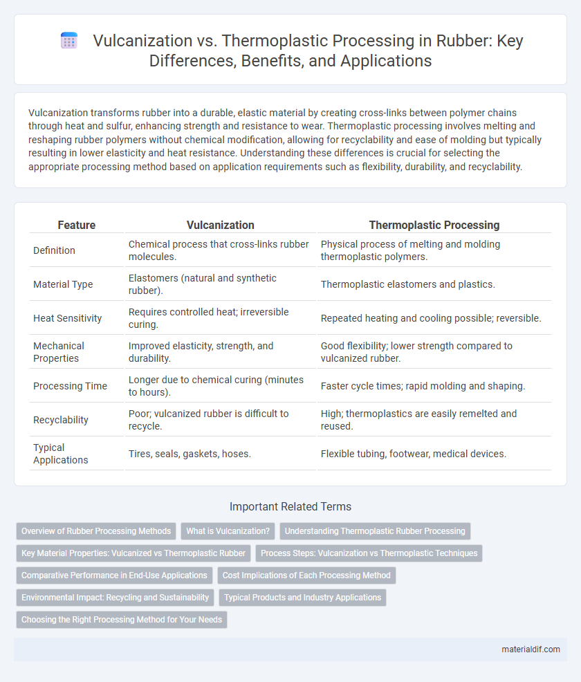 Vulcanization vs. Thermoplastic Processing in Rubber: Key Differences, Benefits, and Applications