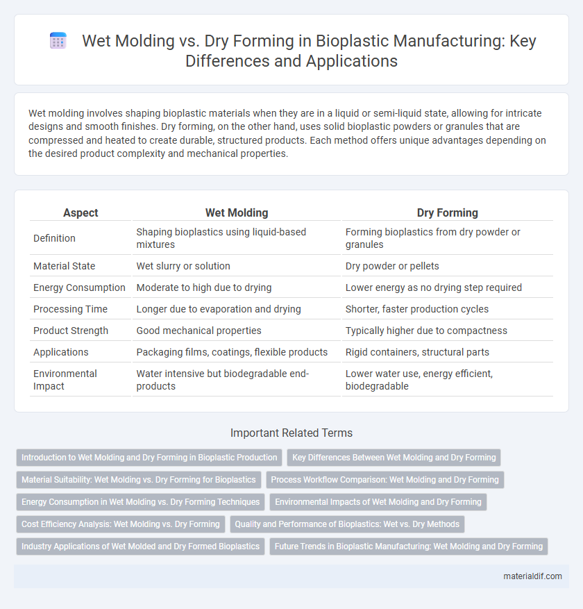 Wet Molding vs. Dry Forming in Bioplastic Manufacturing: Key Differences and Applications