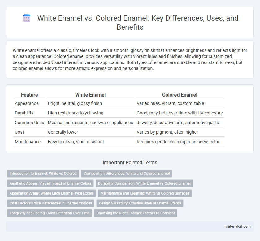 White Enamel vs. Colored Enamel: Key Differences, Uses, and Benefits