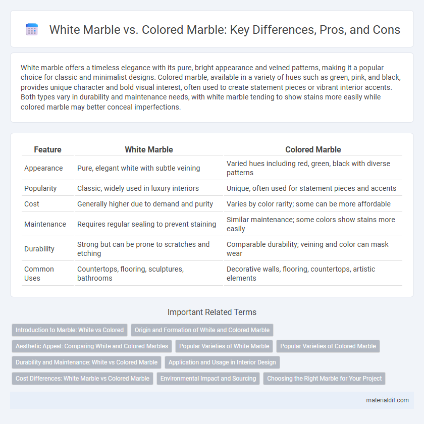White Marble vs. Colored Marble: Key Differences, Pros, and Cons