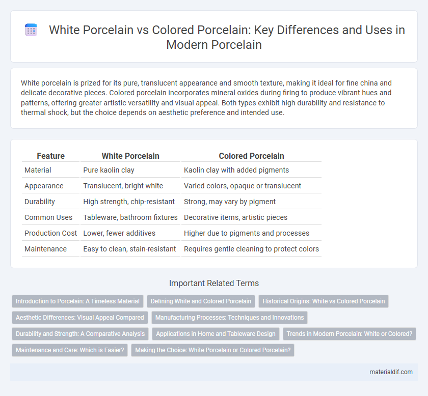 White Porcelain vs Colored Porcelain: Key Differences and Uses in Modern Porcelain