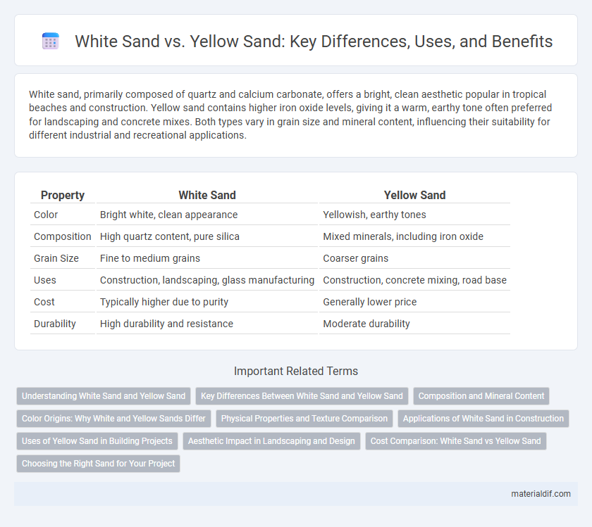 White Sand vs. Yellow Sand: Key Differences, Uses, and Benefits