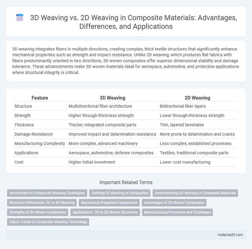 3D Weaving vs. 2D Weaving in Composite Materials: Advantages, Differences, and Applications