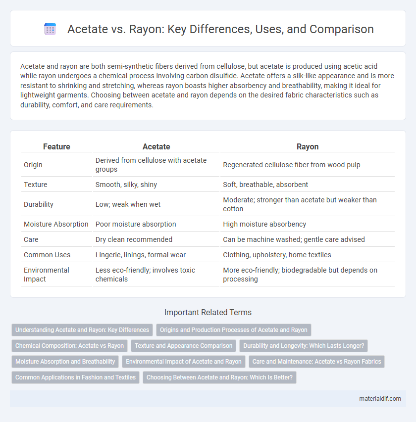 Acetate vs. Rayon: Key Differences, Uses, and Comparison
