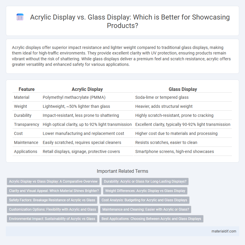 Acrylic Display vs. Glass Display: Which is Better for Showcasing Products?