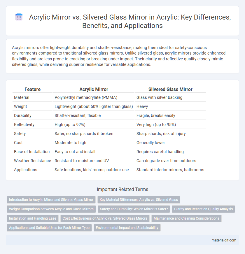 Acrylic Mirror vs. Silvered Glass Mirror in Acrylic: Key Differences, Benefits, and Applications