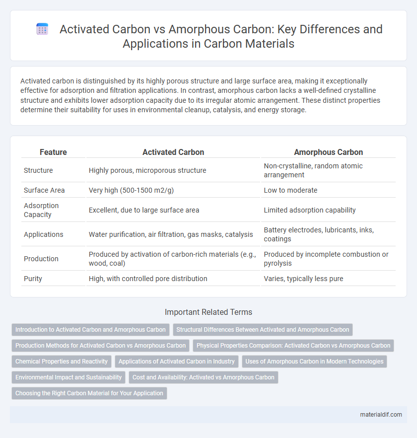 Activated Carbon vs Amorphous Carbon: Key Differences and Applications in Carbon Materials