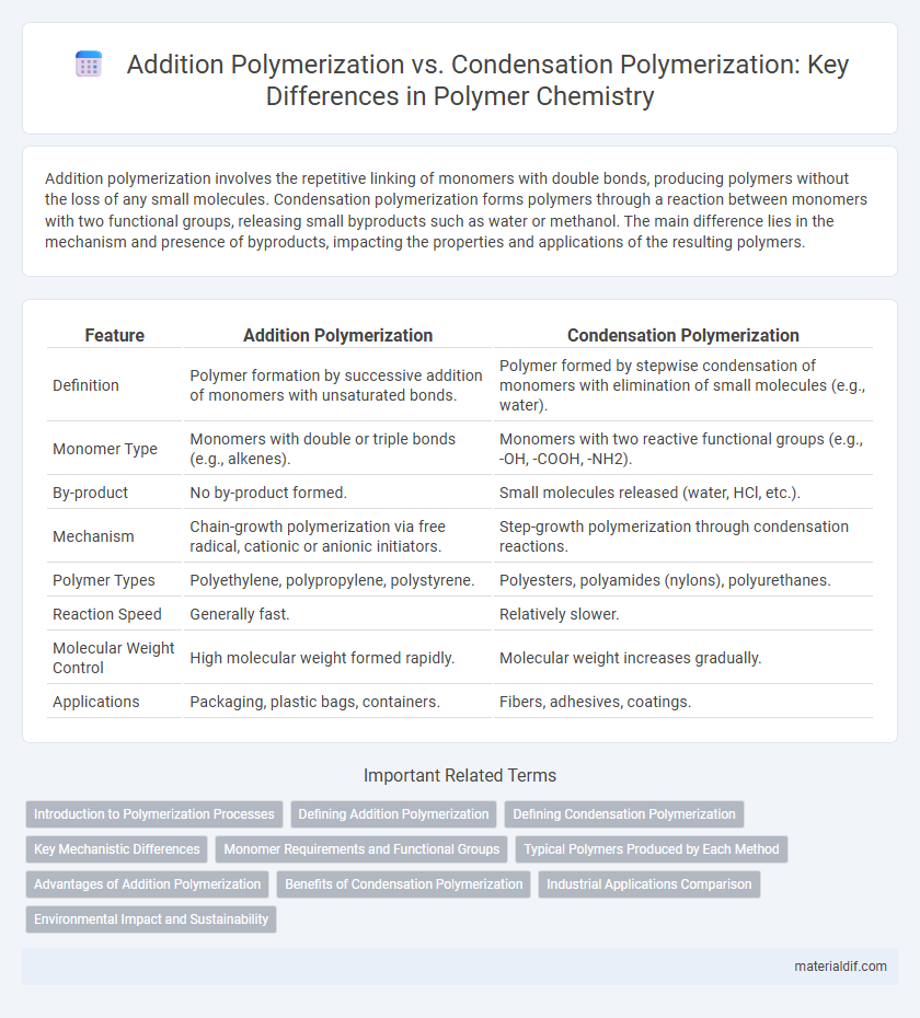 Addition Polymerization vs. Condensation Polymerization: Key Differences in Polymer Chemistry