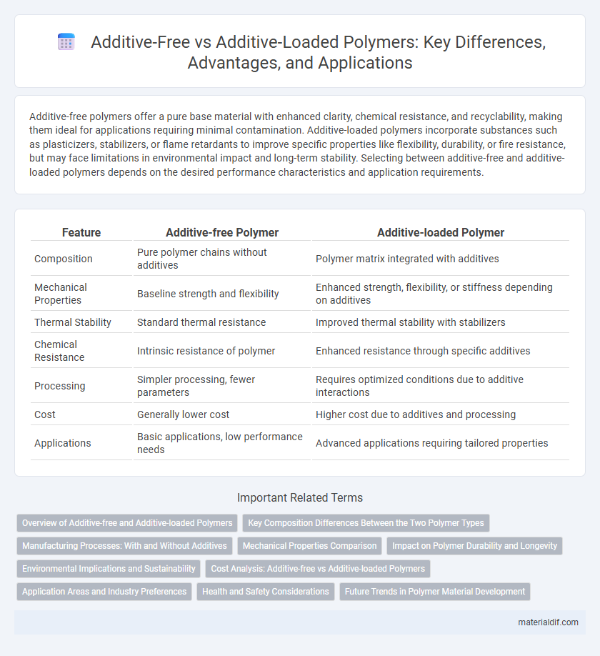 Additive-Free vs Additive-Loaded Polymers: Key Differences, Advantages, and Applications