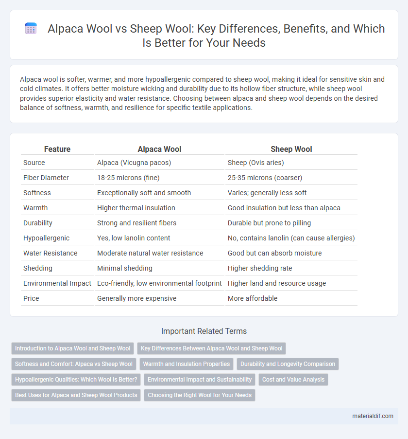 Alpaca Wool vs Sheep Wool: Key Differences, Benefits, and Which Is Better for Your Needs