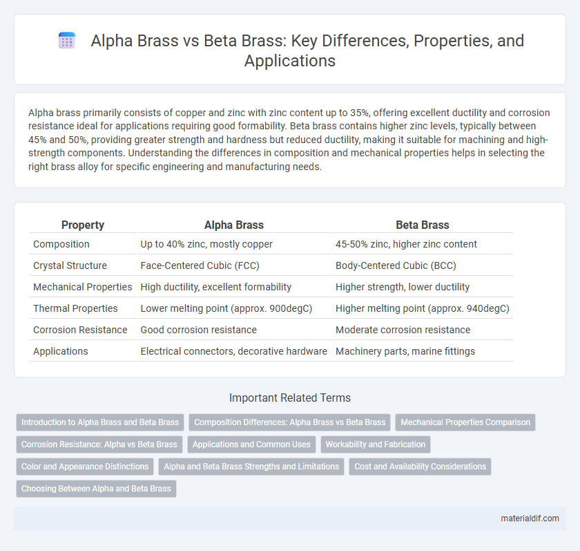 Alpha Brass vs Beta Brass: Key Differences, Properties, and Applications