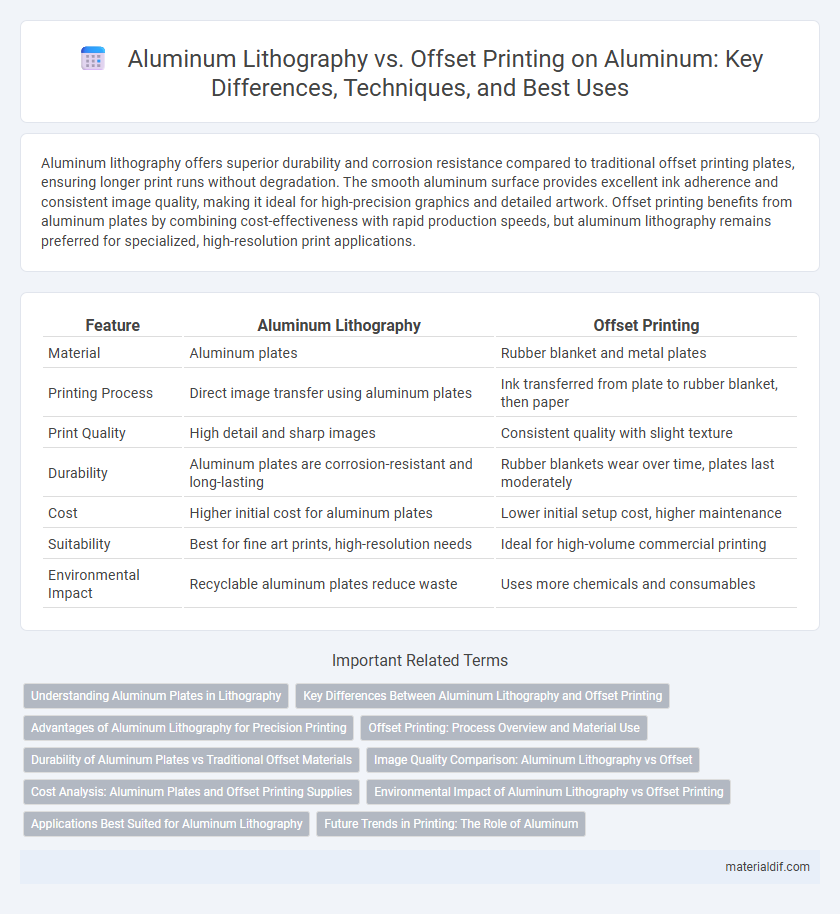 Aluminum Lithography vs. Offset Printing on Aluminum: Key Differences, Techniques, and Best Uses