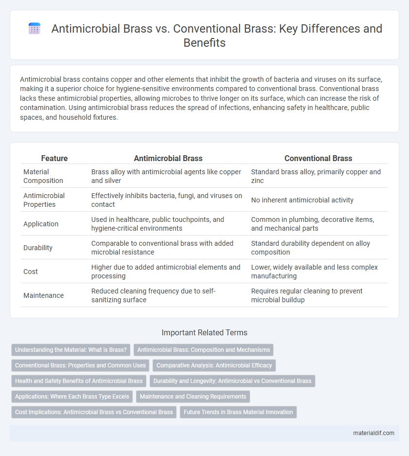 Antimicrobial Brass vs. Conventional Brass: Key Differences and Benefits