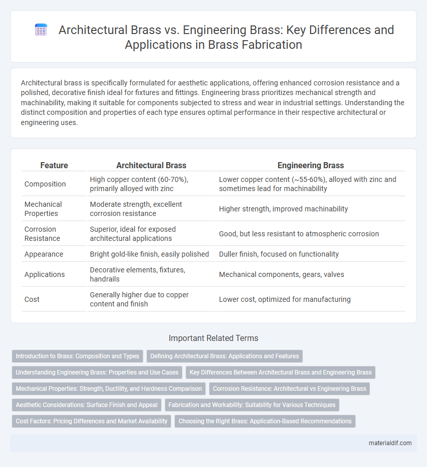Architectural Brass vs. Engineering Brass: Key Differences and Applications in Brass Fabrication
