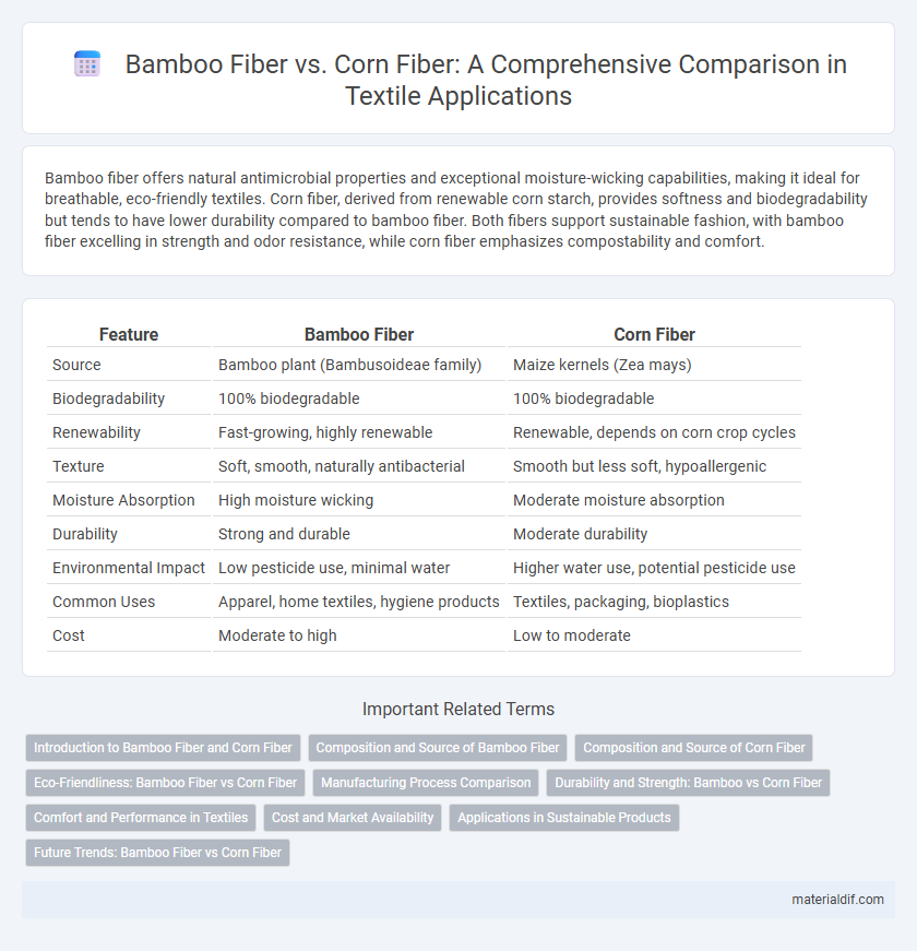 Bamboo Fiber vs. Corn Fiber: A Comprehensive Comparison in Textile Applications