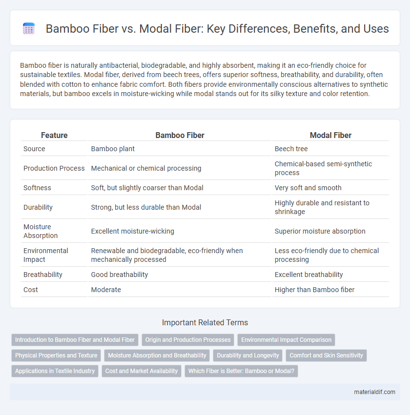 Bamboo Fiber vs. Modal Fiber: Key Differences, Benefits, and Uses