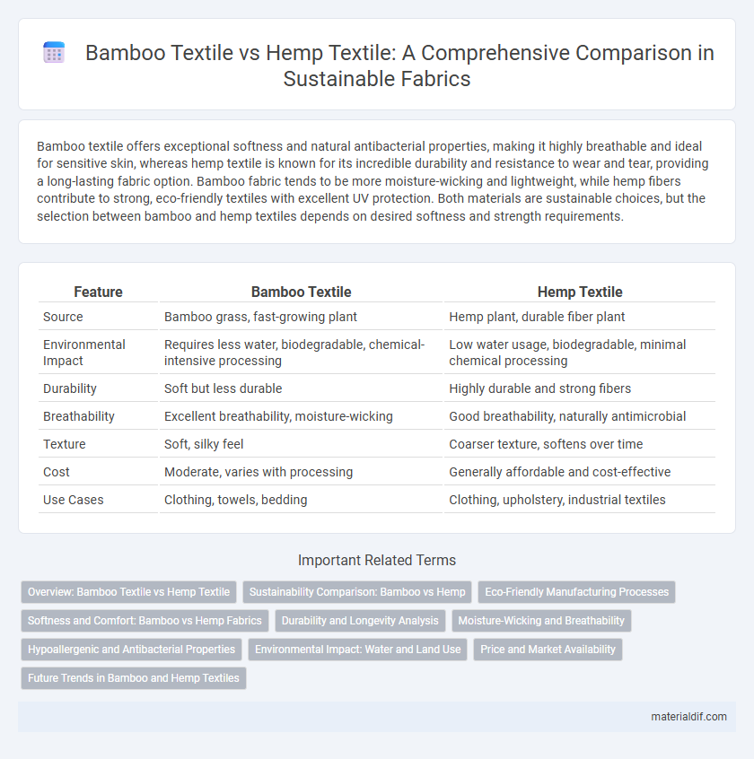 Bamboo Textile vs Hemp Textile: A Comprehensive Comparison in Sustainable Fabrics