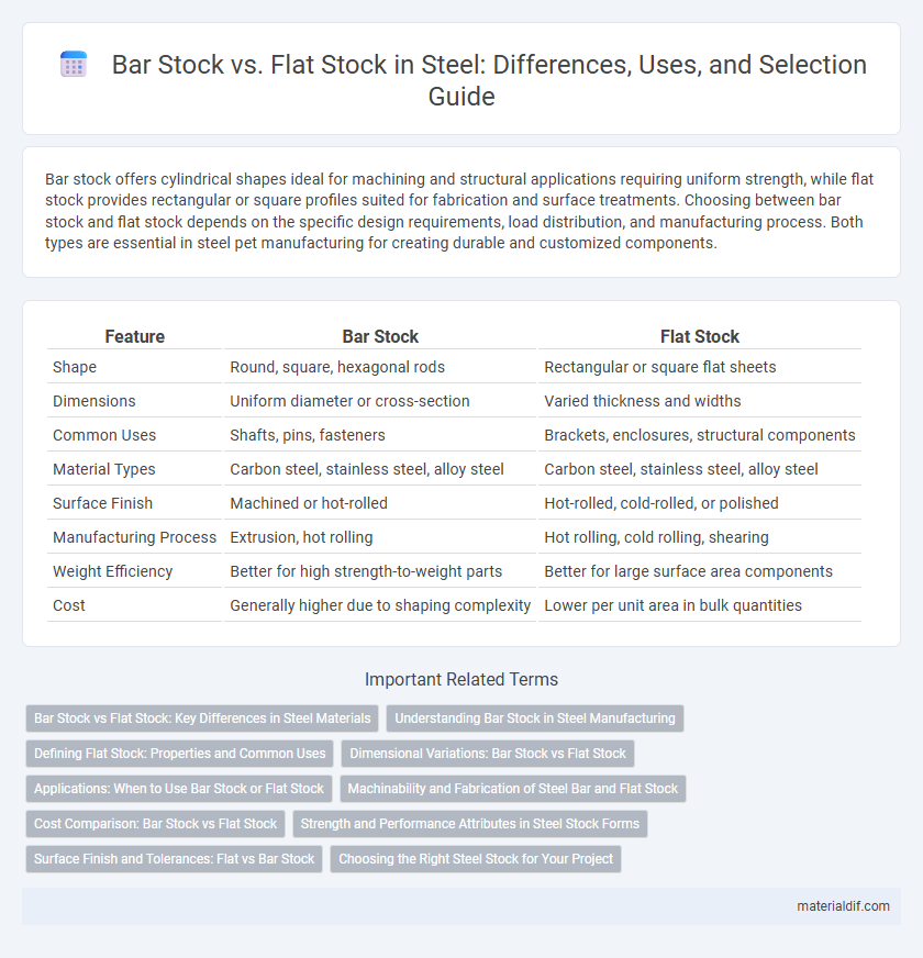 Bar Stock vs. Flat Stock in Steel: Differences, Uses, and Selection Guide