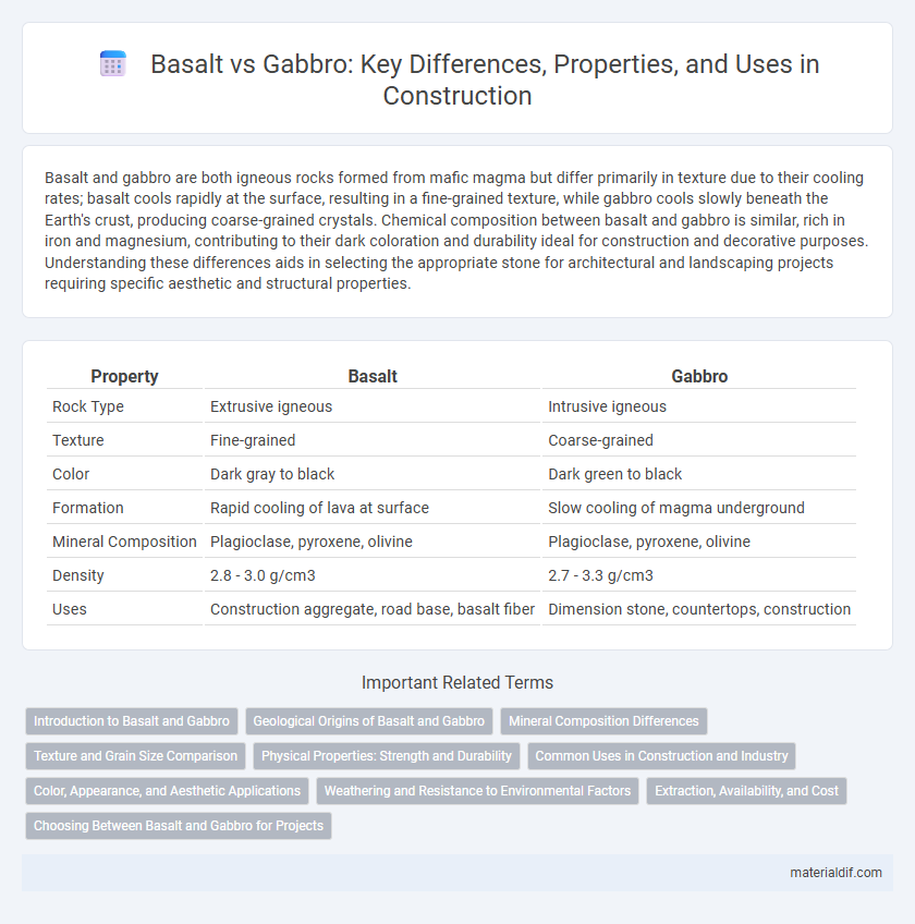 Basalt vs Gabbro: Key Differences, Properties, and Uses in Construction