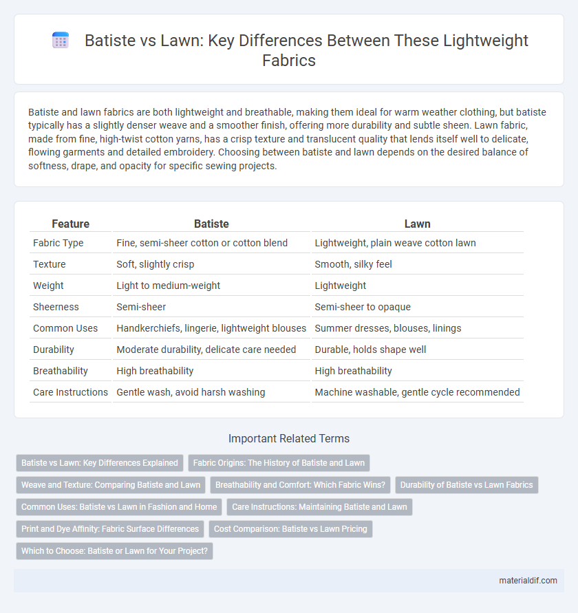 Batiste vs Lawn: Key Differences Between These Lightweight Fabrics