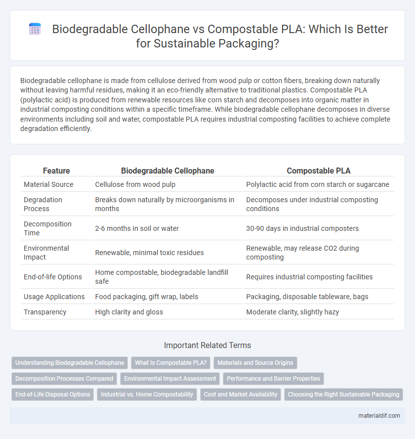 Biodegradable Cellophane vs Compostable PLA: Which Is Better for Sustainable Packaging?