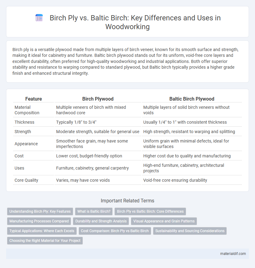 Birch Ply vs. Baltic Birch: Key Differences and Uses in Woodworking