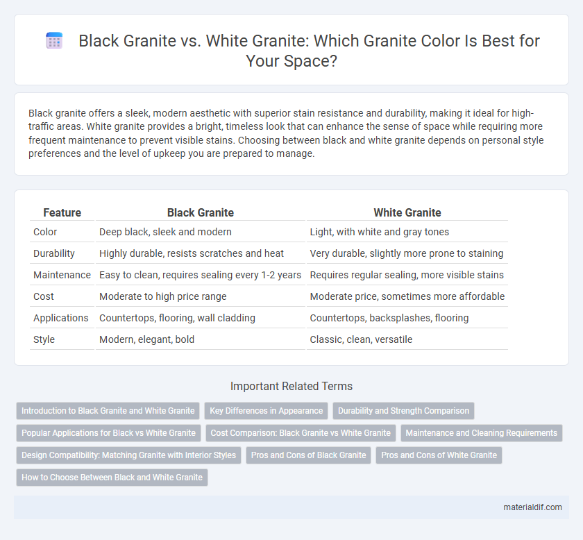 Black Granite vs. White Granite: Which Granite Color Is Best for Your Space?